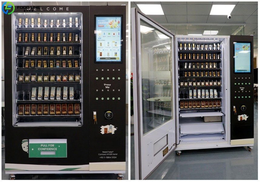 standing vending device for perfume