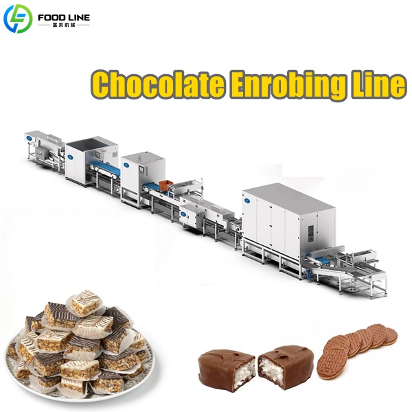 complete chocolate enrobing line