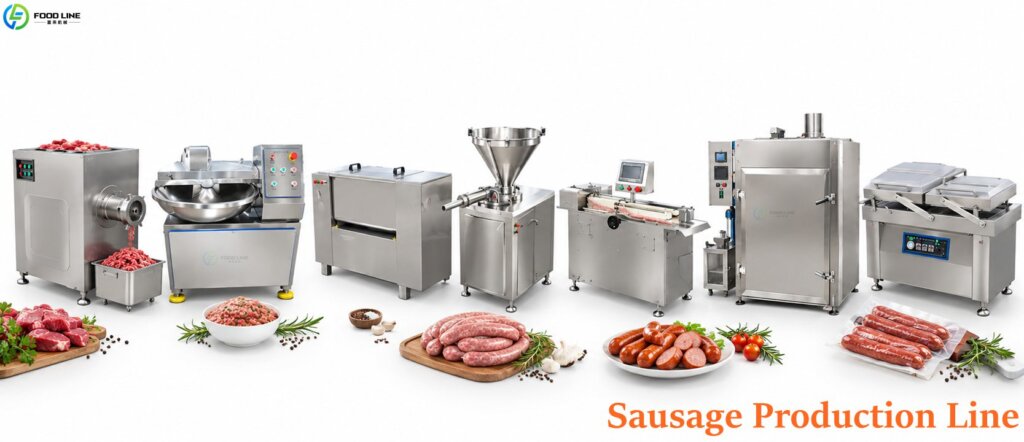 whole sausage processing line device