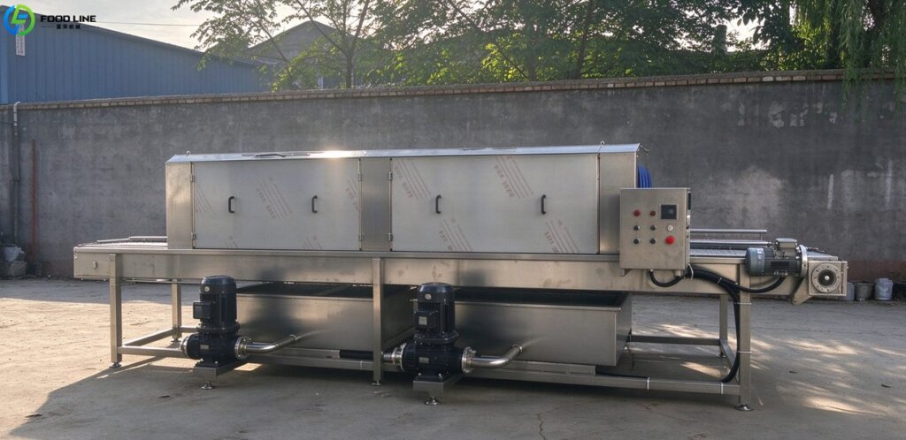high pressure vegetable washing device